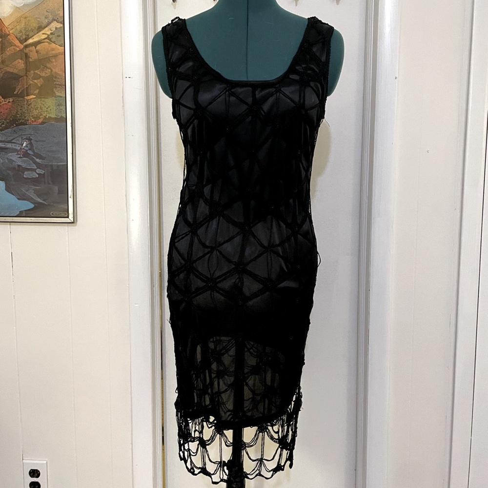 Flapper style dress Alfredo Venini Medium Boack